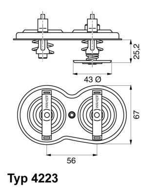 

Термостат Wahler 422383d