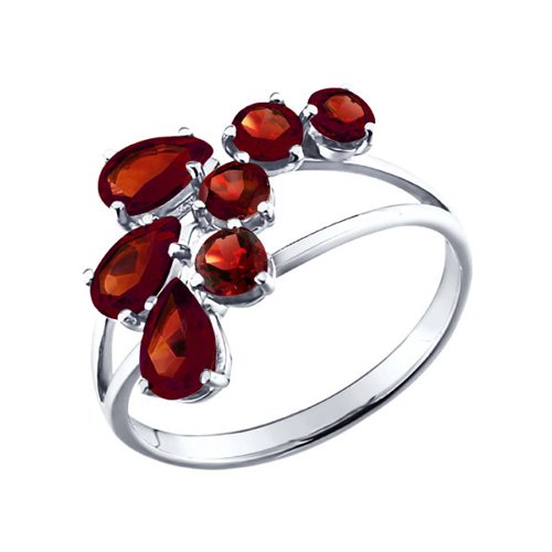 

Кольцо из серебра р. 16,5 SOKOLOV 92010014, гранат, 92010014