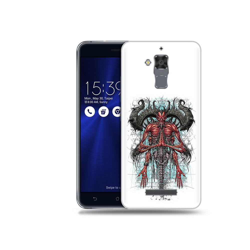 

Чехол MyPads Tocco для Asus ZenFone 3 Max (ZC520TL) дьявол, Прозрачный, Tocco