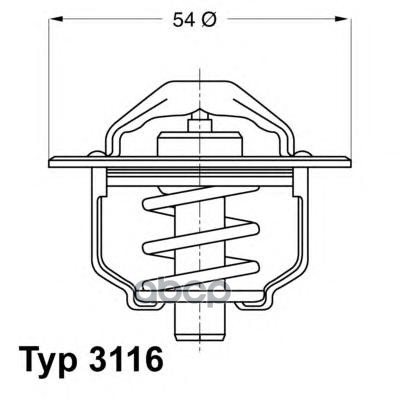 Термостат 3116.89D Wahler 311689d