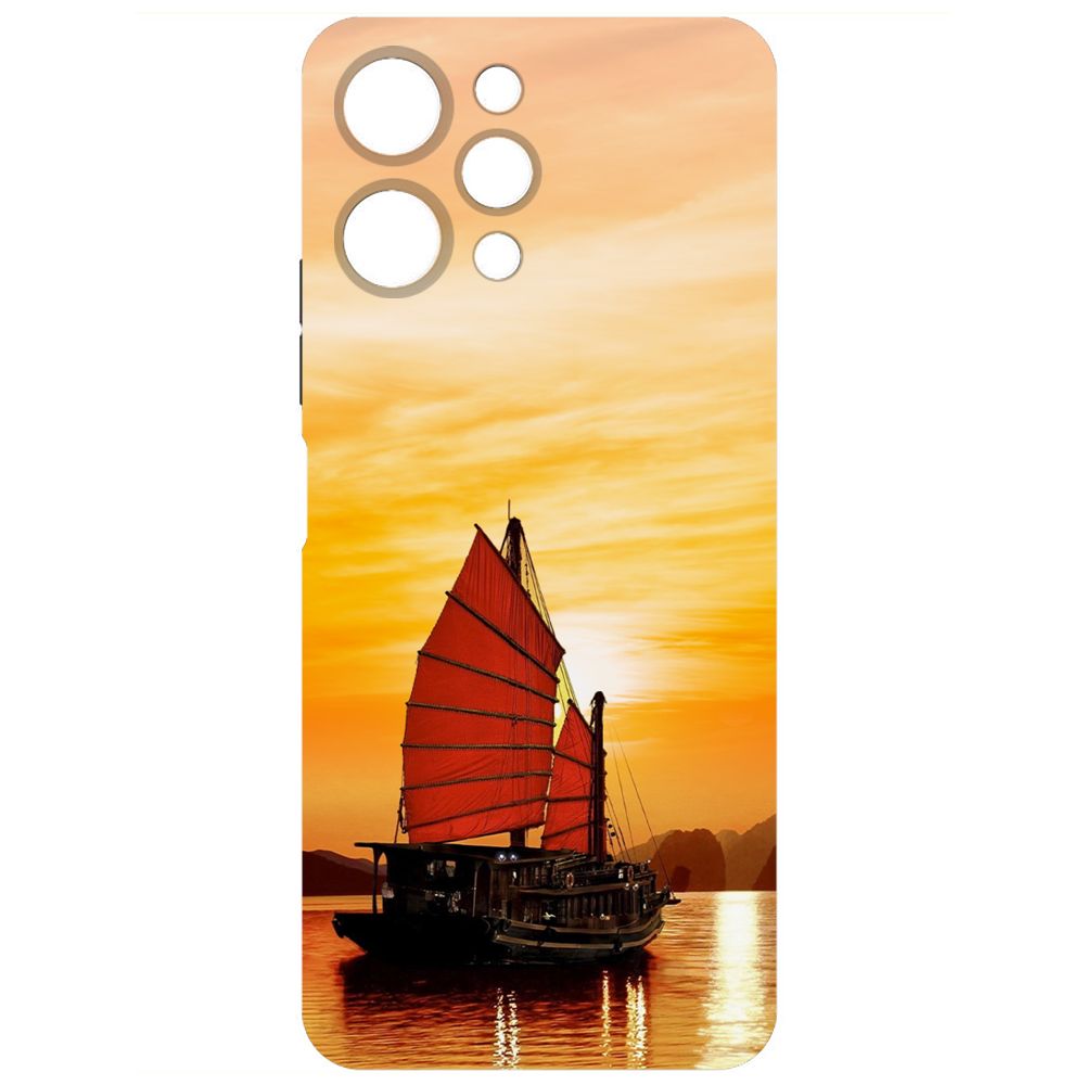 Чехол-накладка Krutoff Soft Case Вьетнам, Бухта Халонг для Xiaomi Redmi 12 черный