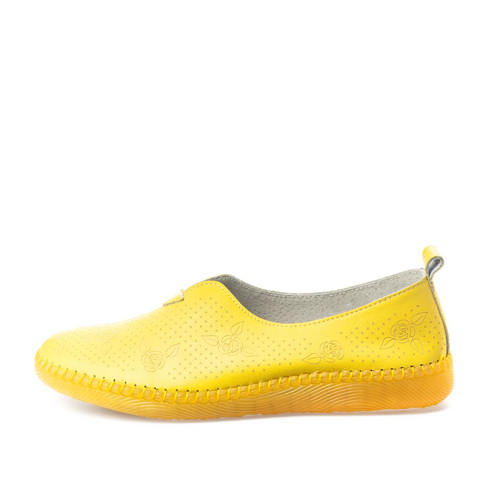 фото Слипоны женские munz shoes 40-21wa-212v желтые 36 ru