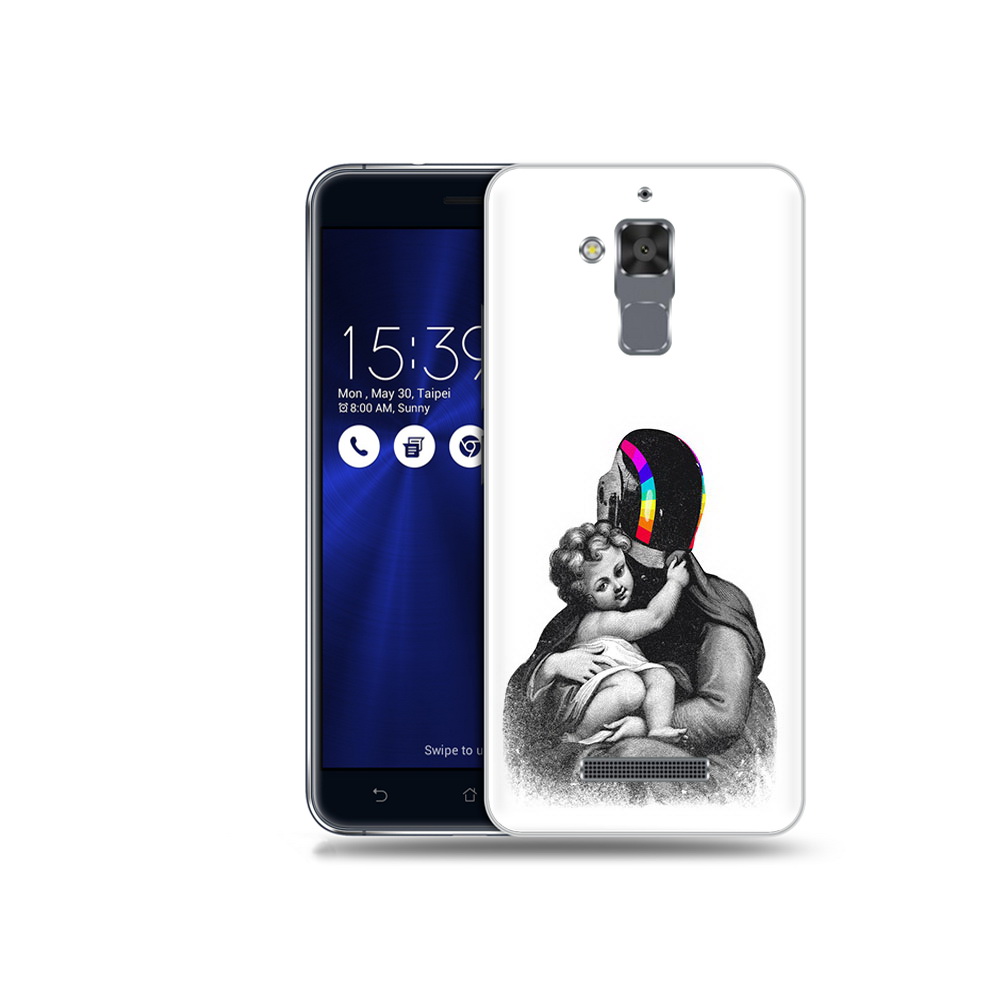 

Чехол MyPads Tocco для Asus ZenFone 3 Max (ZC520TL) защитник в шлеме, Прозрачный, Tocco
