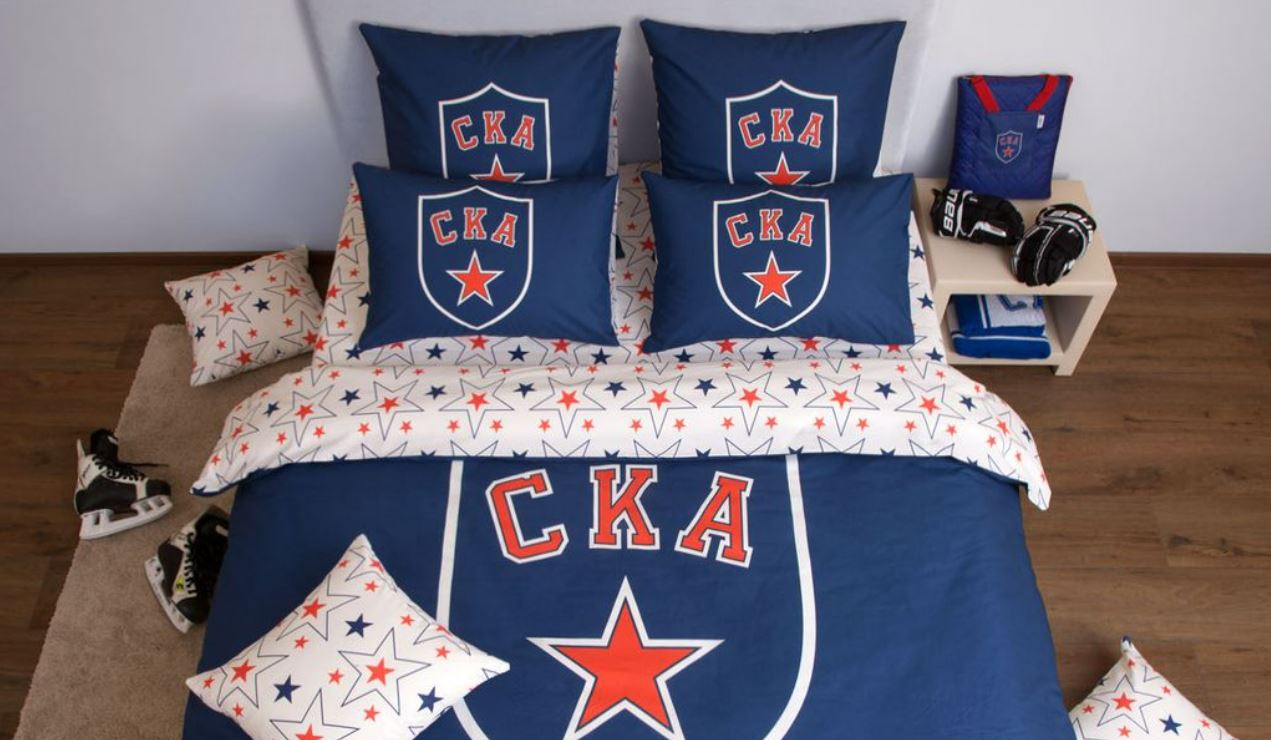 

КПБ (Евро; 2 нав. 50*70; бязь люкс) 5681/1 СКА ХК