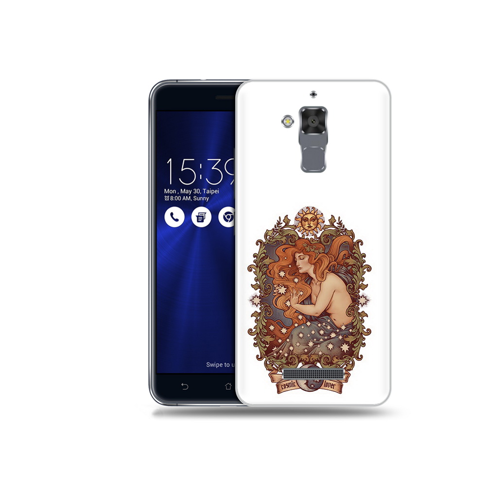 

Чехол MyPads Tocco для Asus ZenFone 3 Max (ZC520TL) звездная девушка абстракция, Прозрачный, Tocco