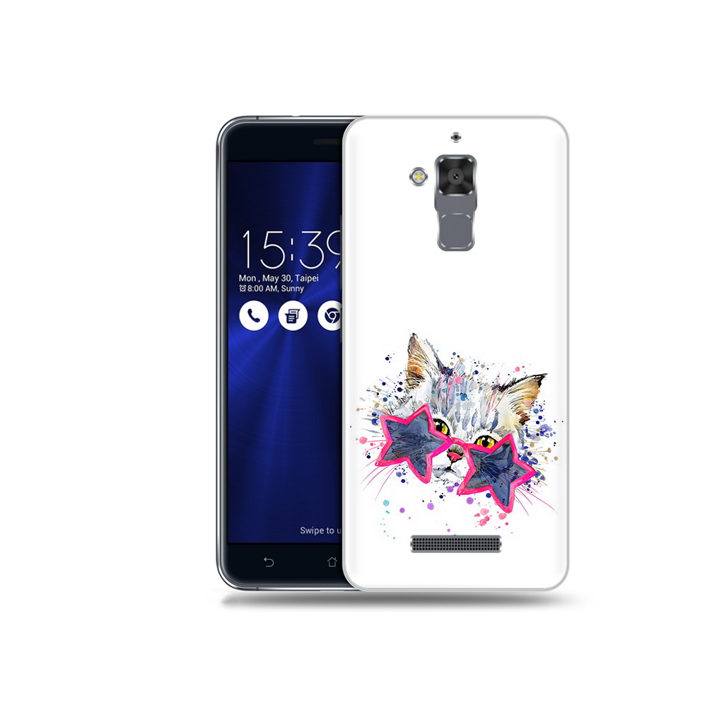 

Чехол MyPads Tocco для Asus ZenFone 3 Max (ZC520TL) звездные очки, Прозрачный, Tocco