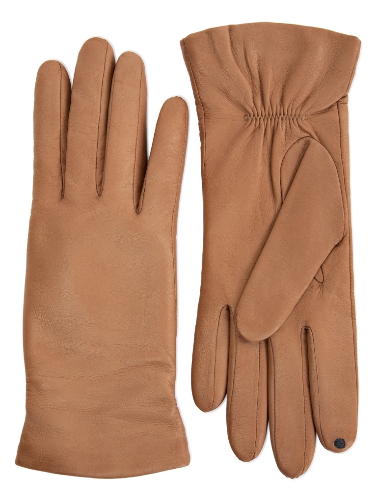 Перчатки женские Eleganzza TOUCH F-IS5500 светлые серо-коричневые, р. 7