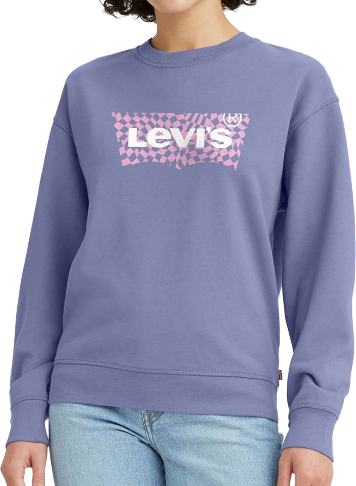 

Свитшот женский Levi's Graphic Standard Crew голубой L, Graphic Standard Crew