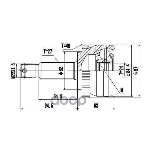 

Шрус Zikmar арт. Z87302R