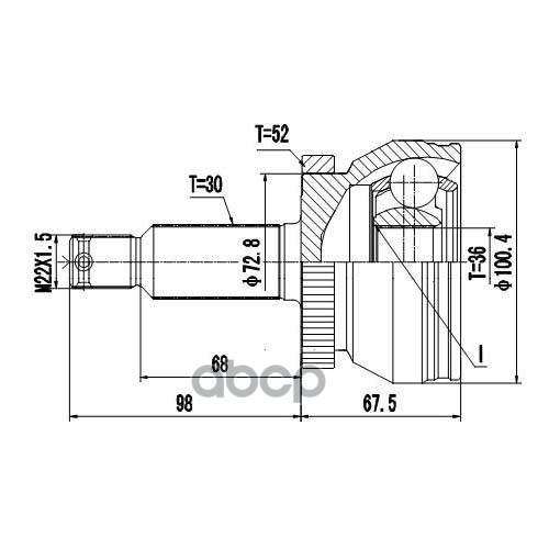 

Шрус Zikmar арт. Z87303R