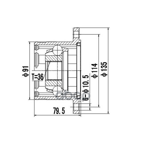 

Шрус Zikmar арт. Z87600R