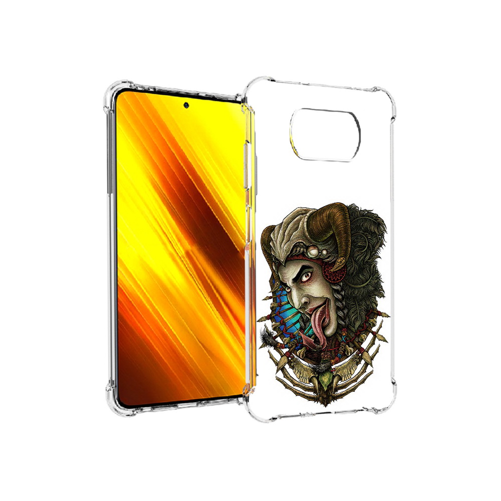 

Чехол MyPads Tocco для Xiaomi Poco X3 длинный язык (PT154881.262.330), Прозрачный, Tocco