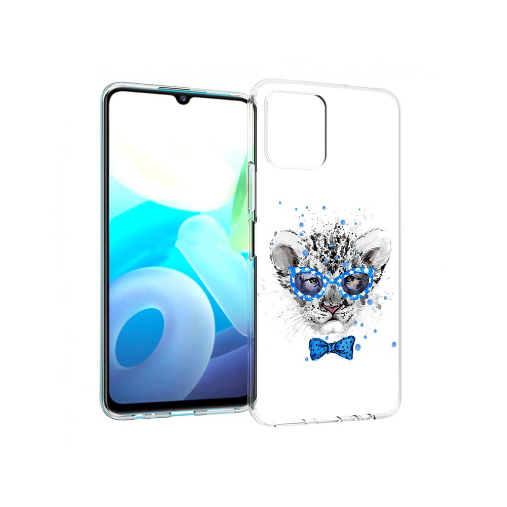 

Чехол MyPads Tocco для Vivo Y15s тигренок с бабочкой (PT224456.390.642), Прозрачный, Tocco