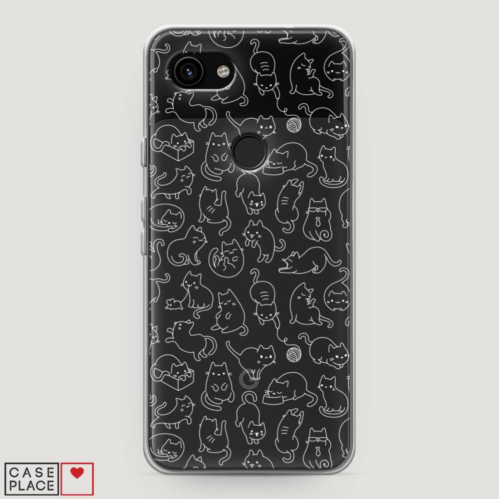 

Чехол Awog на Google Pixel 3a "Шкодливые котики", Разноцветный, 270150-2