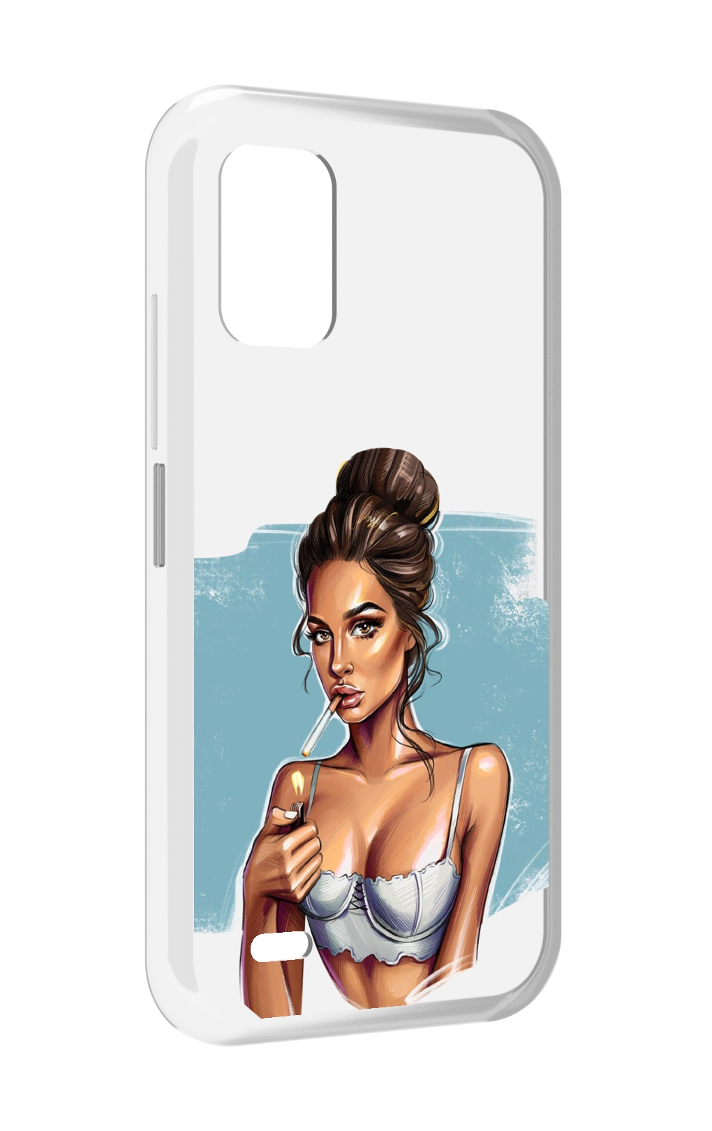 

Чехол MyPads девушка-с-зажигалкой для UMIDIGI Bison GT2 / GT2 Pro, Прозрачный, Tocco