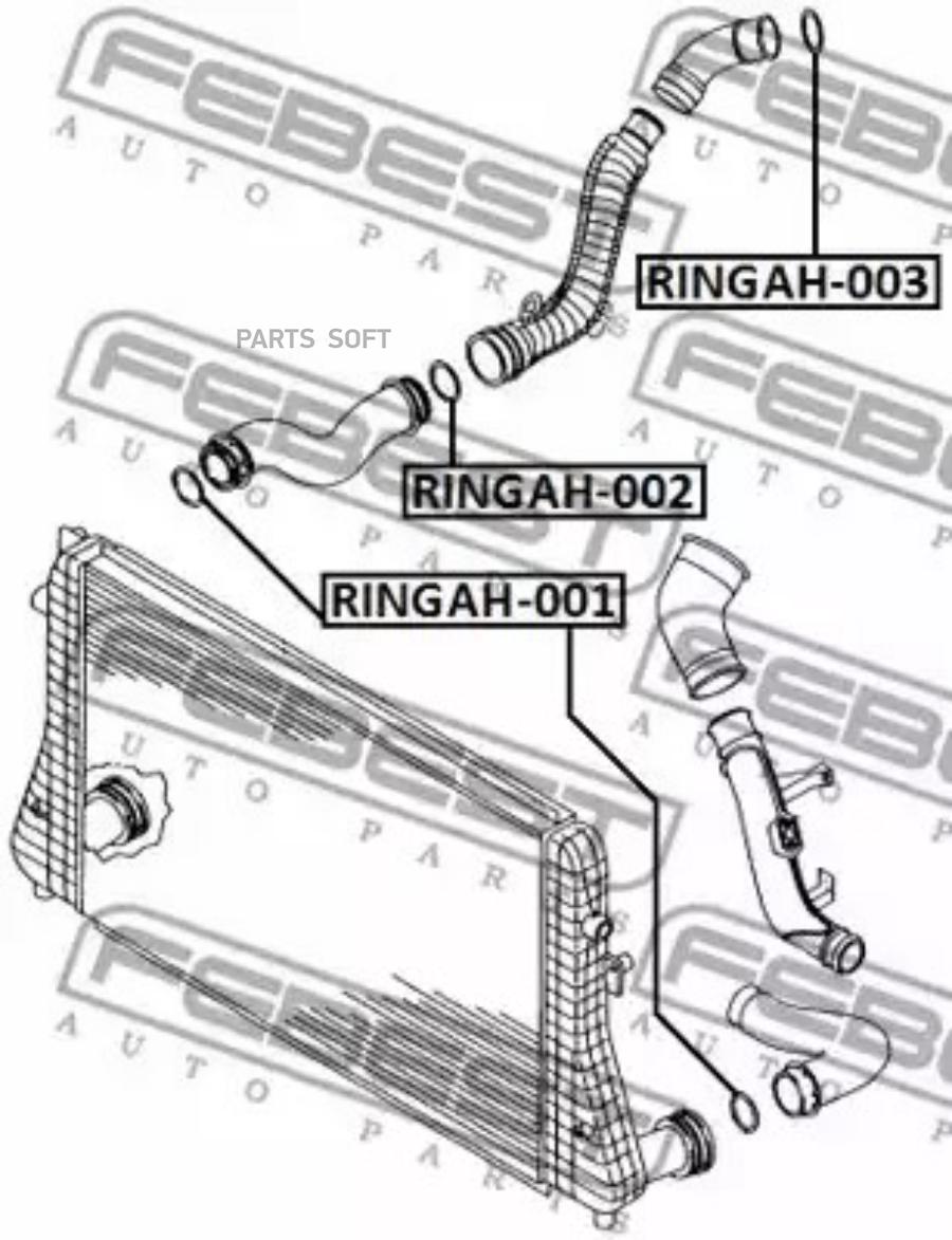 

FEBECT RINGAH-001 Кольцо уплотнительное патрубка VAG