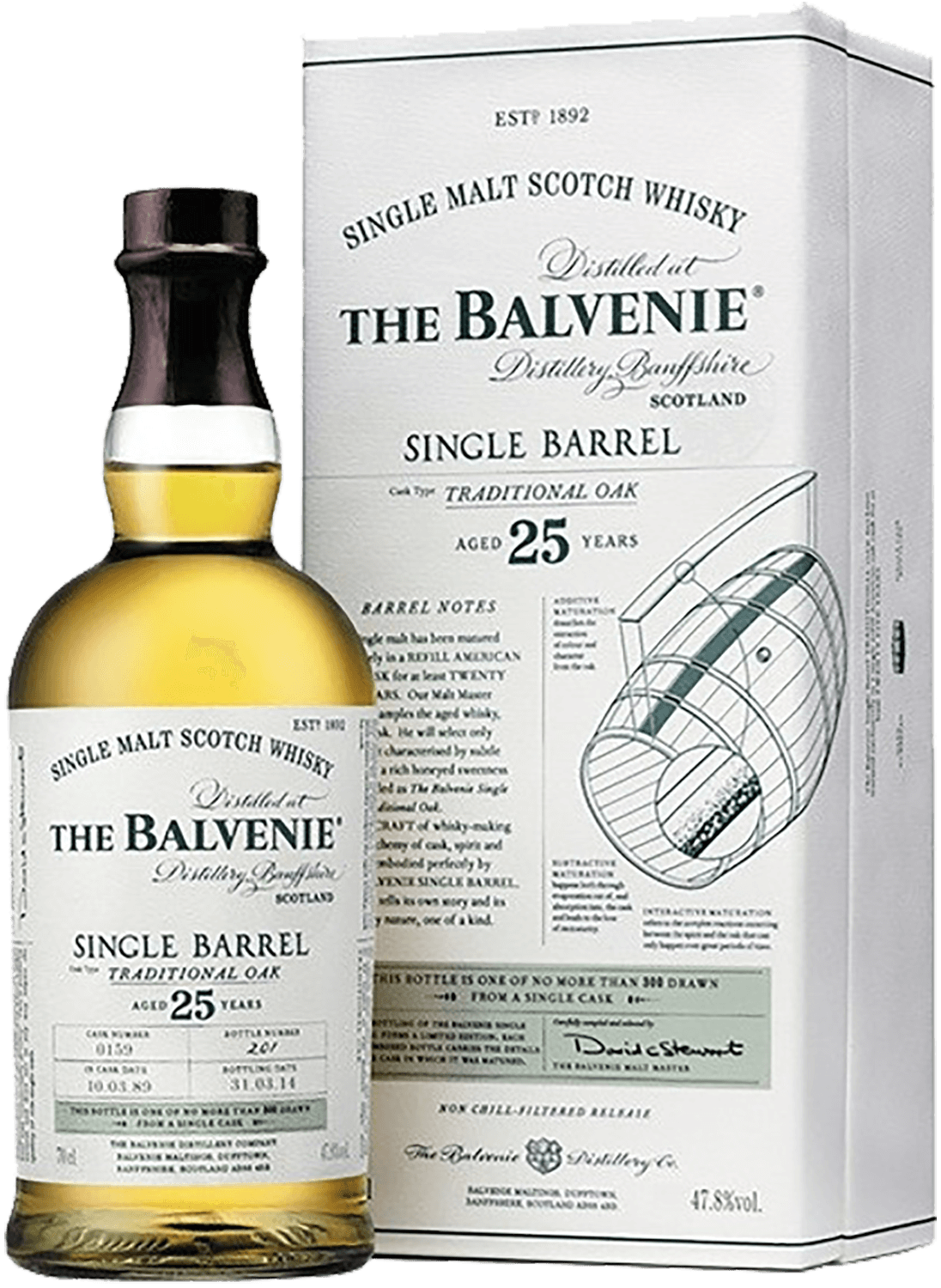 

Виски односолодовый Balvenie The Single Barrel 25 y.o. Single Malt Scotch 47,8% 0,7л