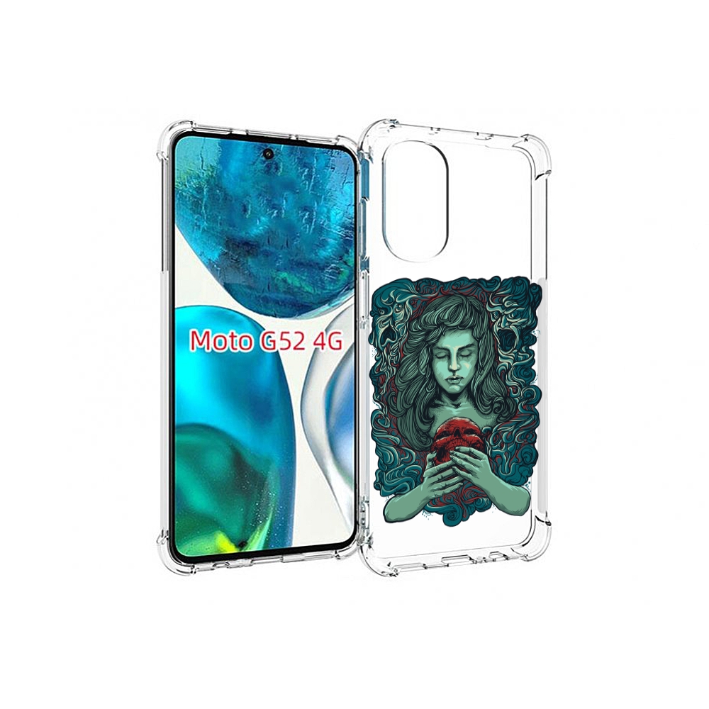 

Чехол MyPads спящая девушка для Motorola Moto G82 / Moto G52, Прозрачный, Tocco