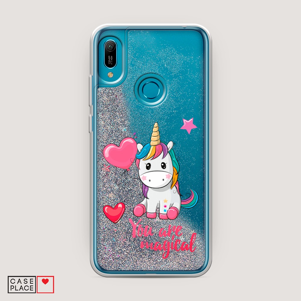 

Чехол Awog на Huawei Y6 2019/Honor 8a/8a Pro/Y6s "Волшебная единорожка", Разноцветный, 68691-1