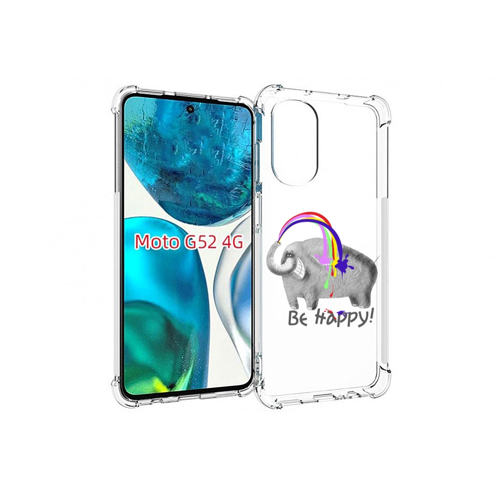 

Чехол MyPads счастливый слон для Motorola Moto G82 / Moto G52, Прозрачный, Tocco