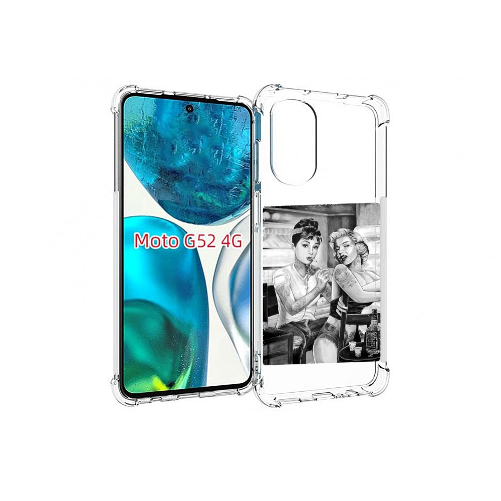 

Чехол MyPads тату мастер для Motorola Moto G82 / Moto G52, Прозрачный, Tocco