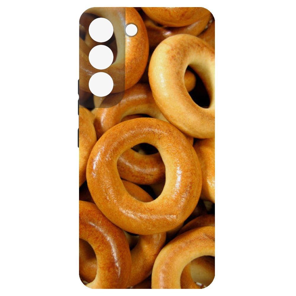 

Чехол-накладка Krutoff Soft Case Сушки для Samsung Galaxy S22, Черный