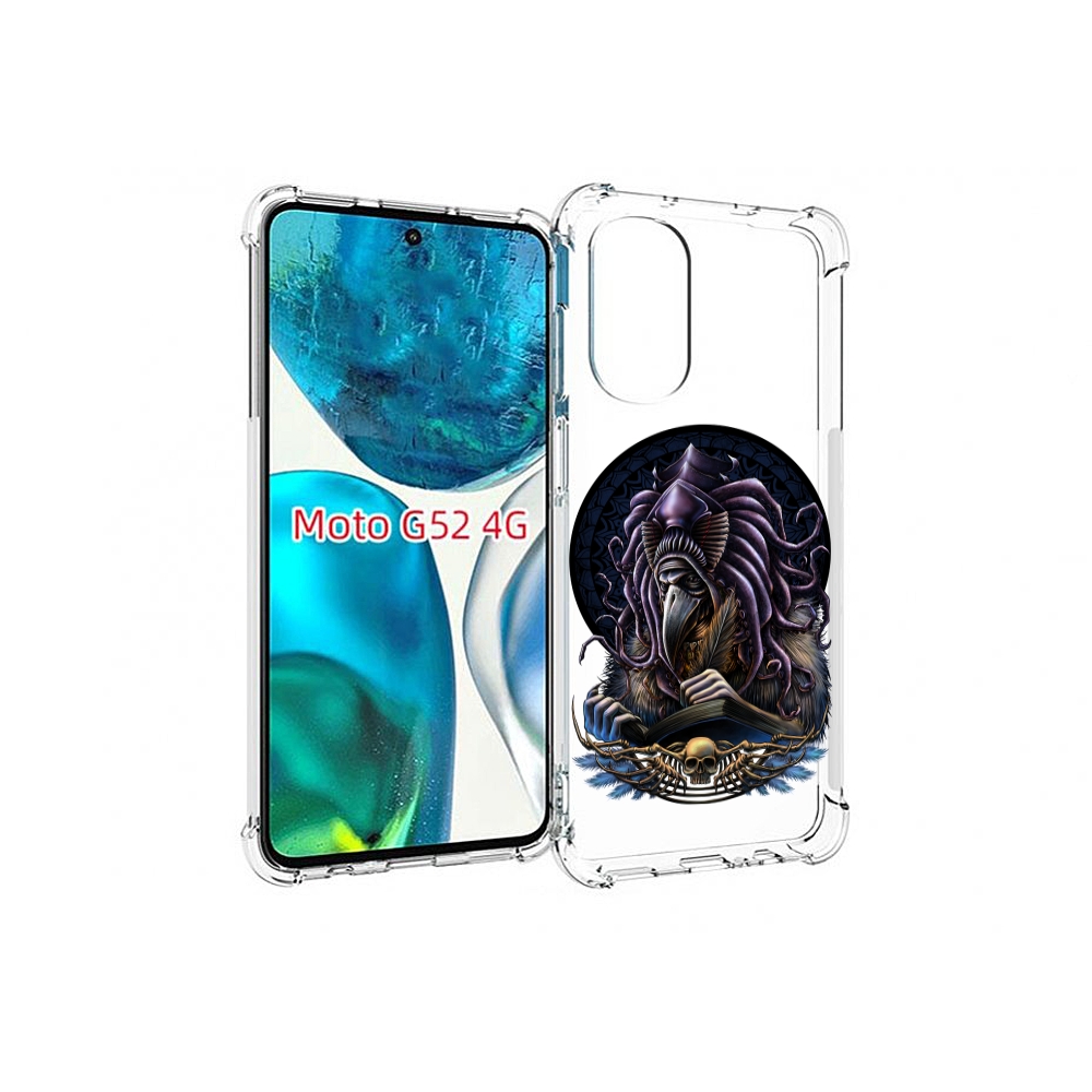 

Чехол MyPads умный ворон для Motorola Moto G82 / Moto G52, Прозрачный, Tocco