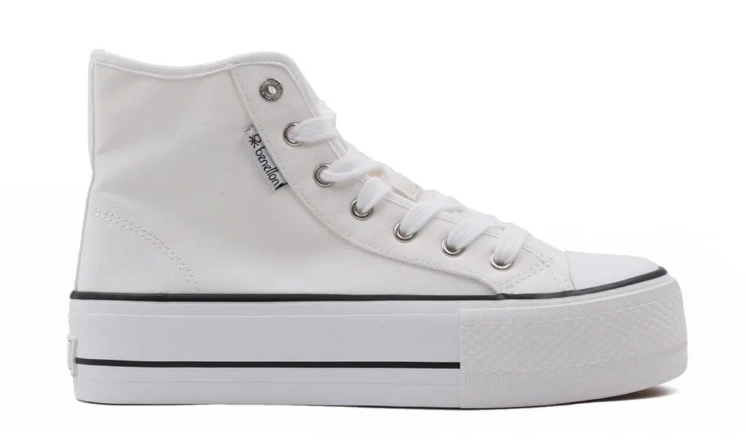

Кеды женские United Colors of Benetton BTW310300 белые 36 EU, Белый, Lighigh Cvs