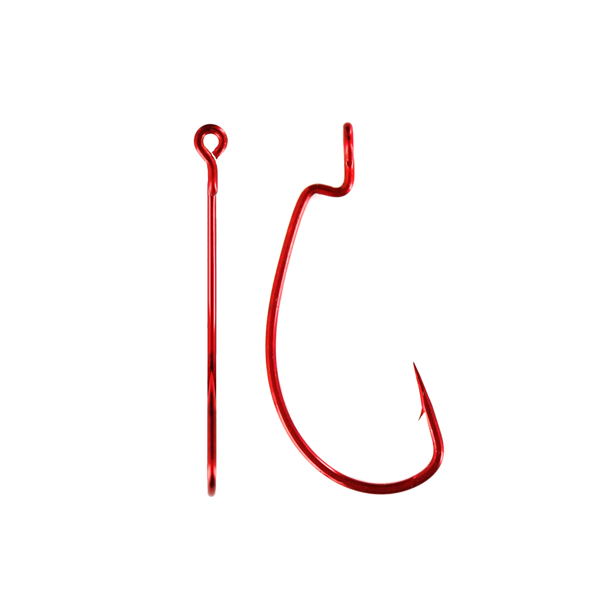 Крючки офсетные Yoshi Onyx Offset Hook Magna HD Red 6/0 (BN), красные, 10 шт. (155794)