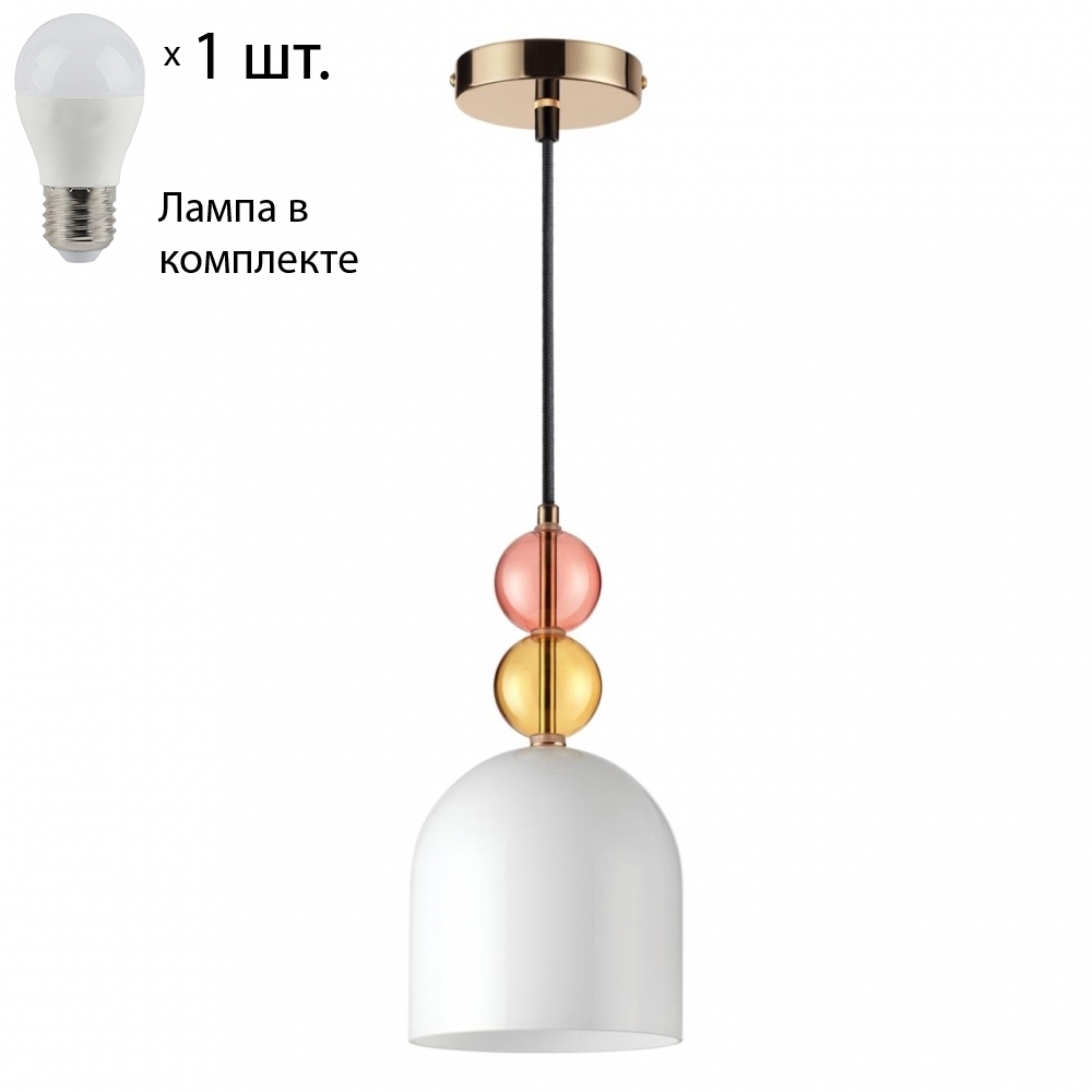 

Подвесной светильник с лампочкой Lumion Gillian 4589/1A+Lamps E27 P45