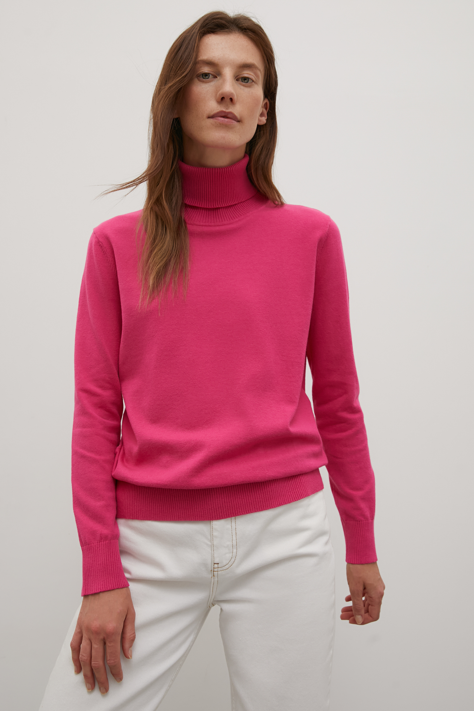 

Водолазка женская Finn Flare BAS-10104 розовая L, BAS-10104