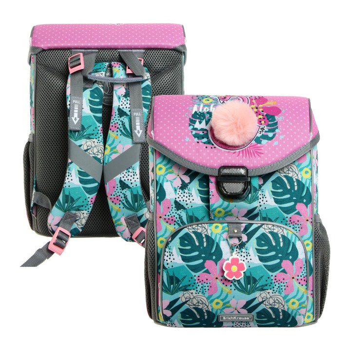 

Ранец на замке Erich Krause ErgoLine 15L, 37 х 25 х 14 см, Rose Flamingo, Голубой