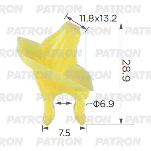 

Клипса Пластмассовая Jеер Пименяемость Уплотнитель Капота PATRON p372413