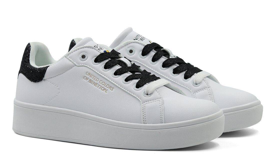 

Кеды женские United Colors of Benetton BTW314200 белые 40 RU, Белый, Triple
