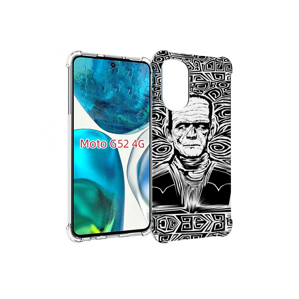 

Чехол MyPads франкенштейн черно белый для Motorola Moto G82 / Moto G52, Прозрачный, Tocco