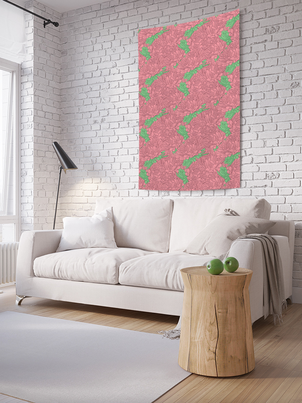 

Вертикальное фотопанно на стену JoyArty Поле астр 150x200 см, Поле астр