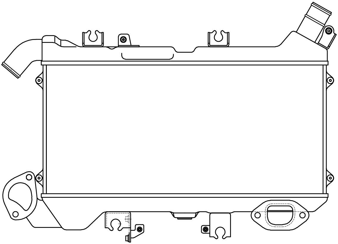 фото Онв (радиатор интеркулера) lc 200 (07-)/lexus lx (15-) 4.5td luzar lric 1920