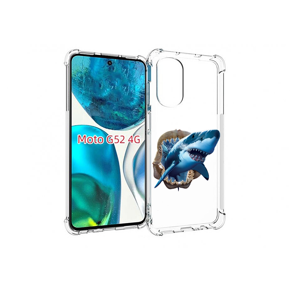 

Чехол MyPads челюсти для Motorola Moto G82 / Moto G52, Прозрачный, Tocco