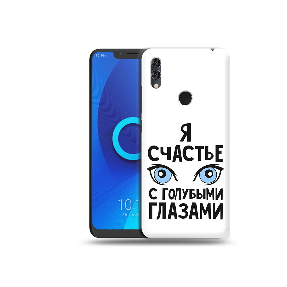 

Чехол MyPads Tocco для Alcatel 5V счастье с голубыми глазами, Прозрачный, Tocco