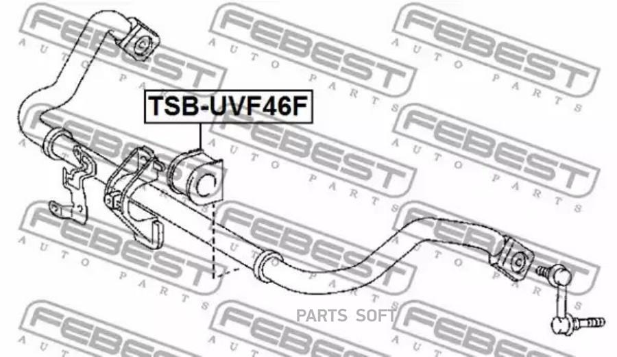 

FEBECT TSB-UVF46F Втулка переднего стабилизатора D36