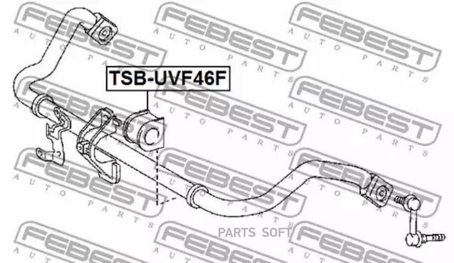 FEBECT TSB-UVF46F Втулка переднего стабилизатора D36