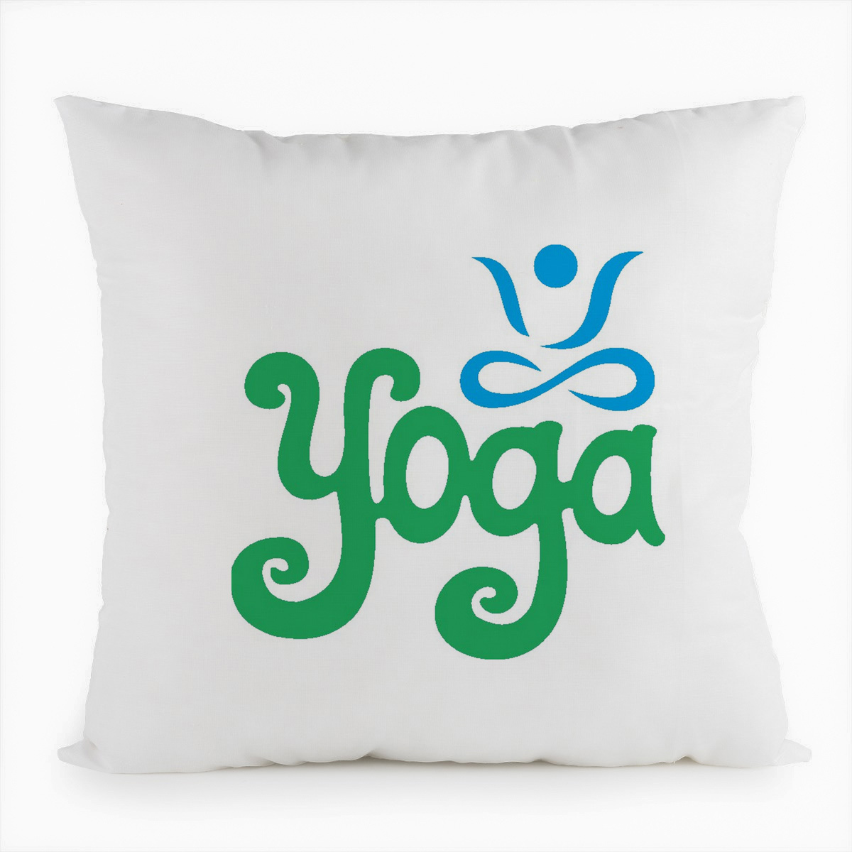 фото Подушка белая coolpodarok йога. yoga