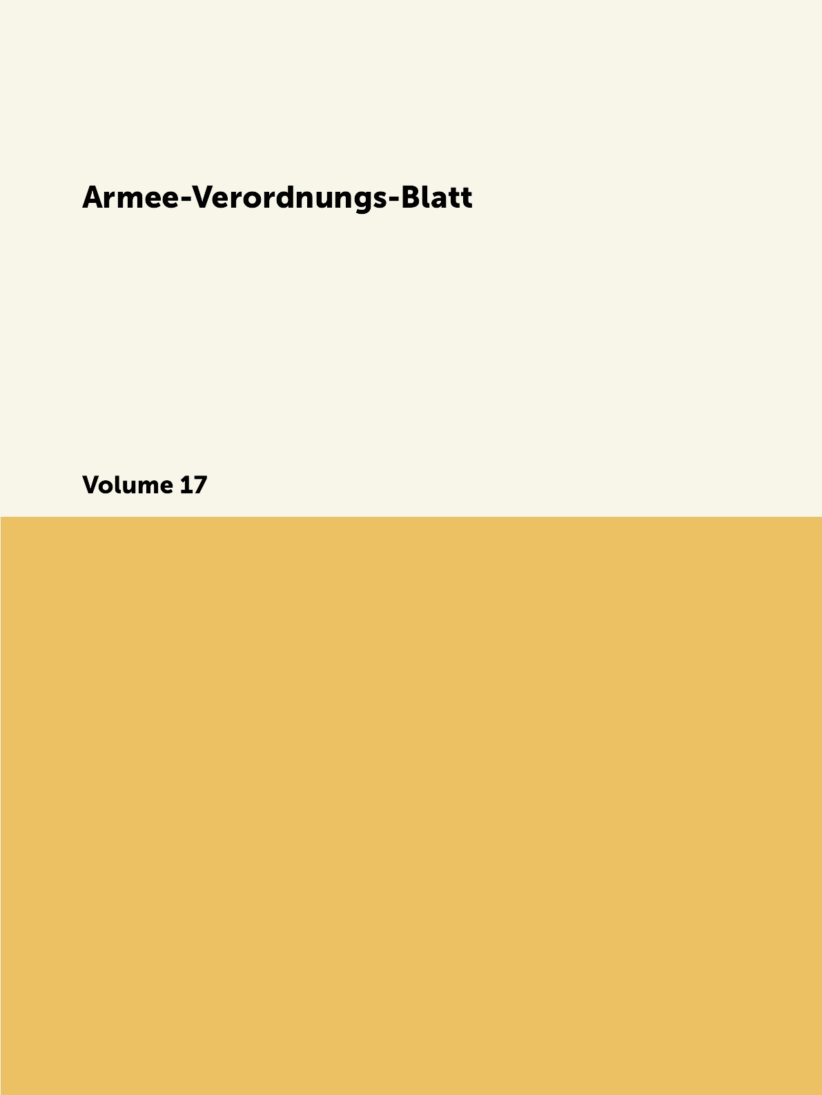 

Armee-Verordnungs-Blatt