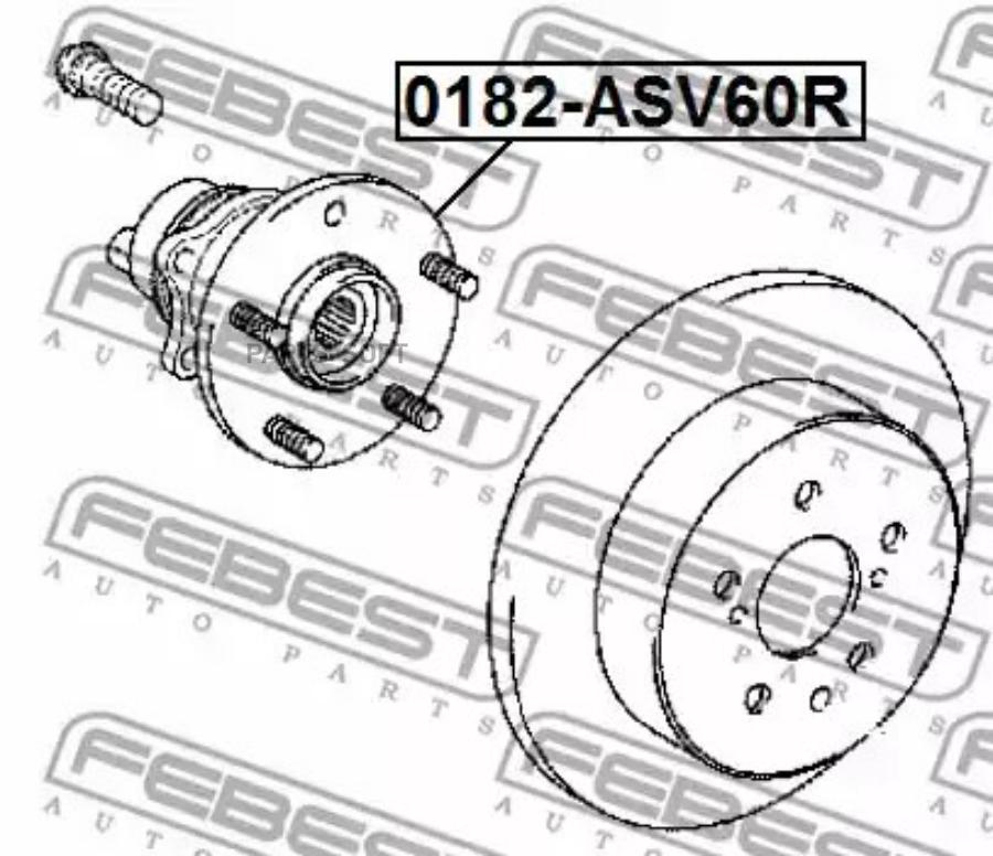 

0182-Asv60R К-Кт Подшипника Ступицы Задн. Toyota Camry 2.0-3.5 11>