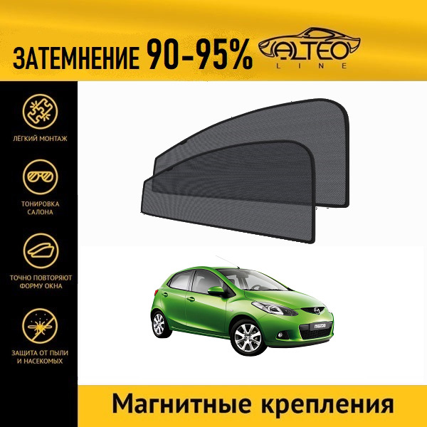 

Автошторки ALTEO на Mazda 2, 2поколение (2007-2010)