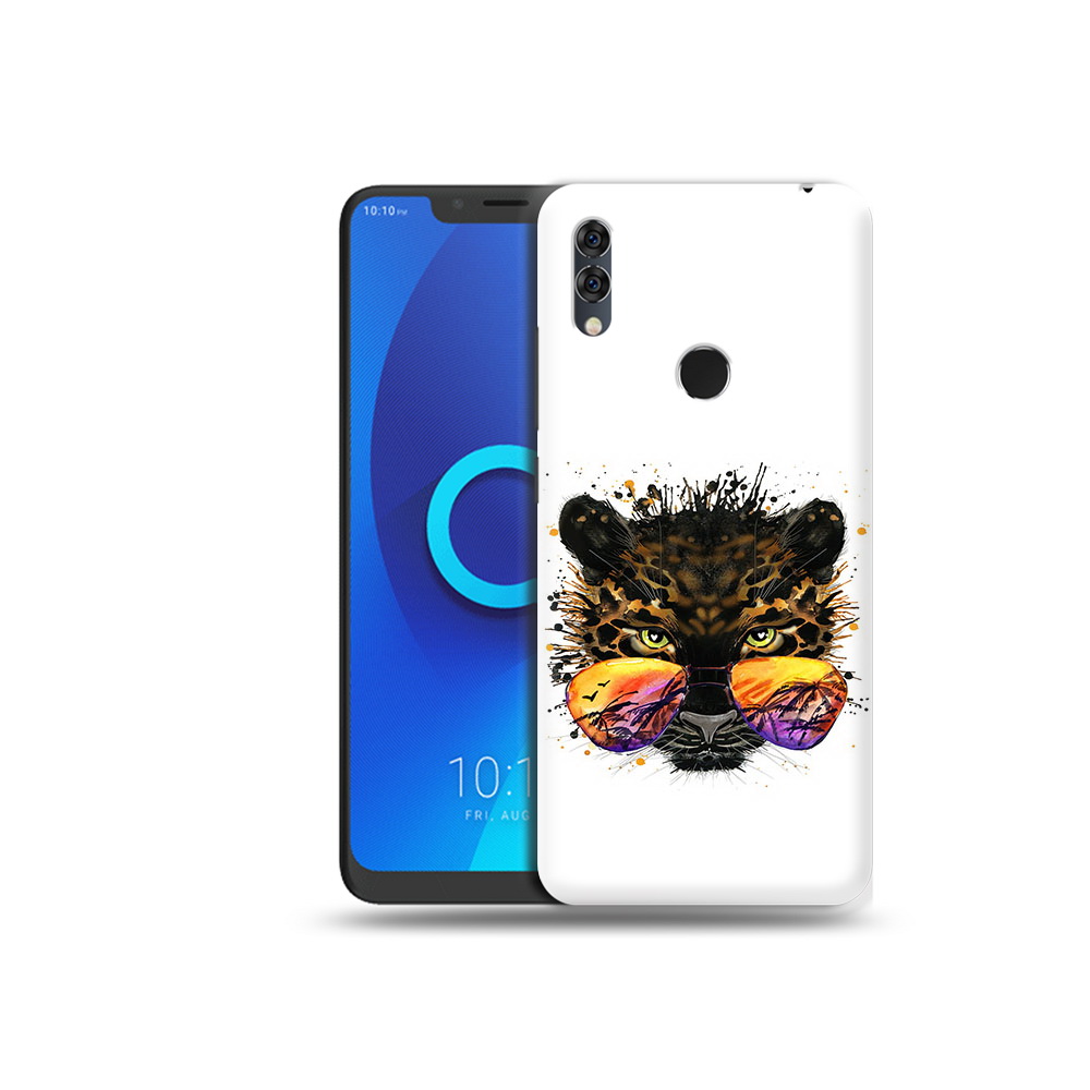 

Чехол MyPads Tocco для Alcatel 5V тропический леопард, Прозрачный, Tocco