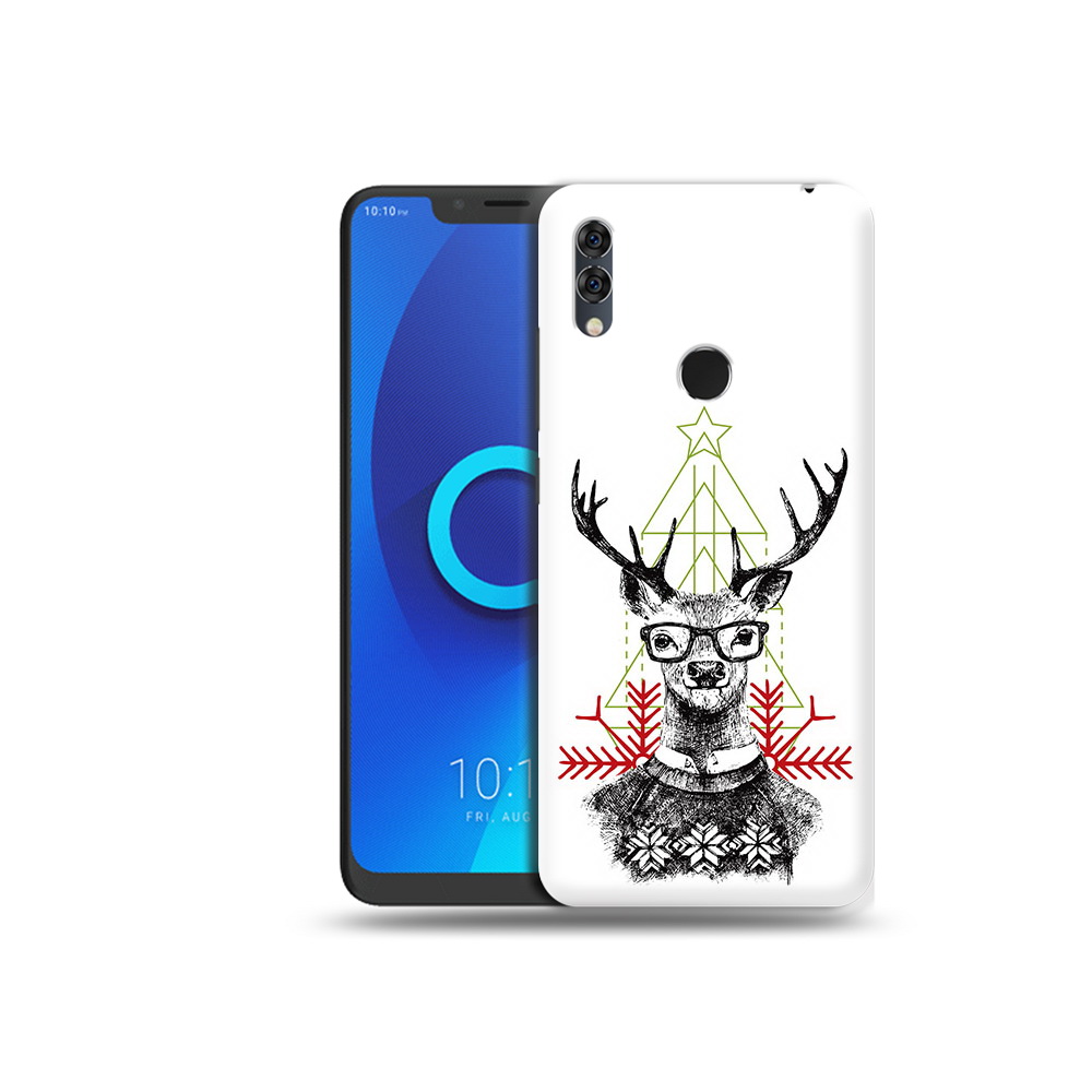 

Чехол MyPads Tocco для Alcatel 5V умный олень, Прозрачный, Tocco