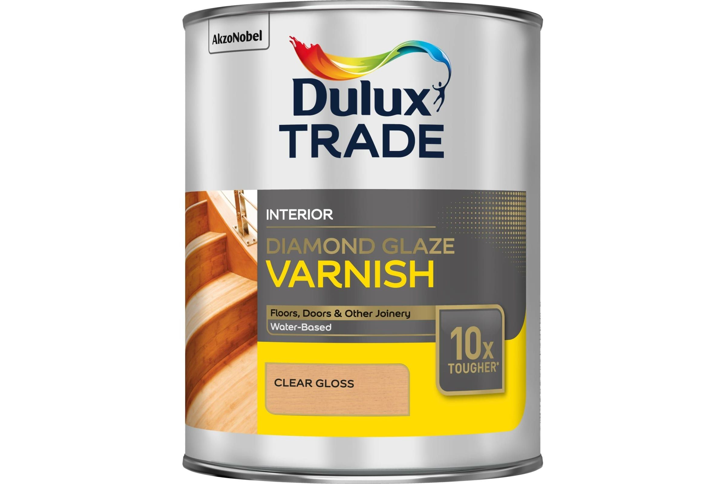 

DULUX Лак паркетный DIAMOND GLAZE водный глянцевый 2,5 л