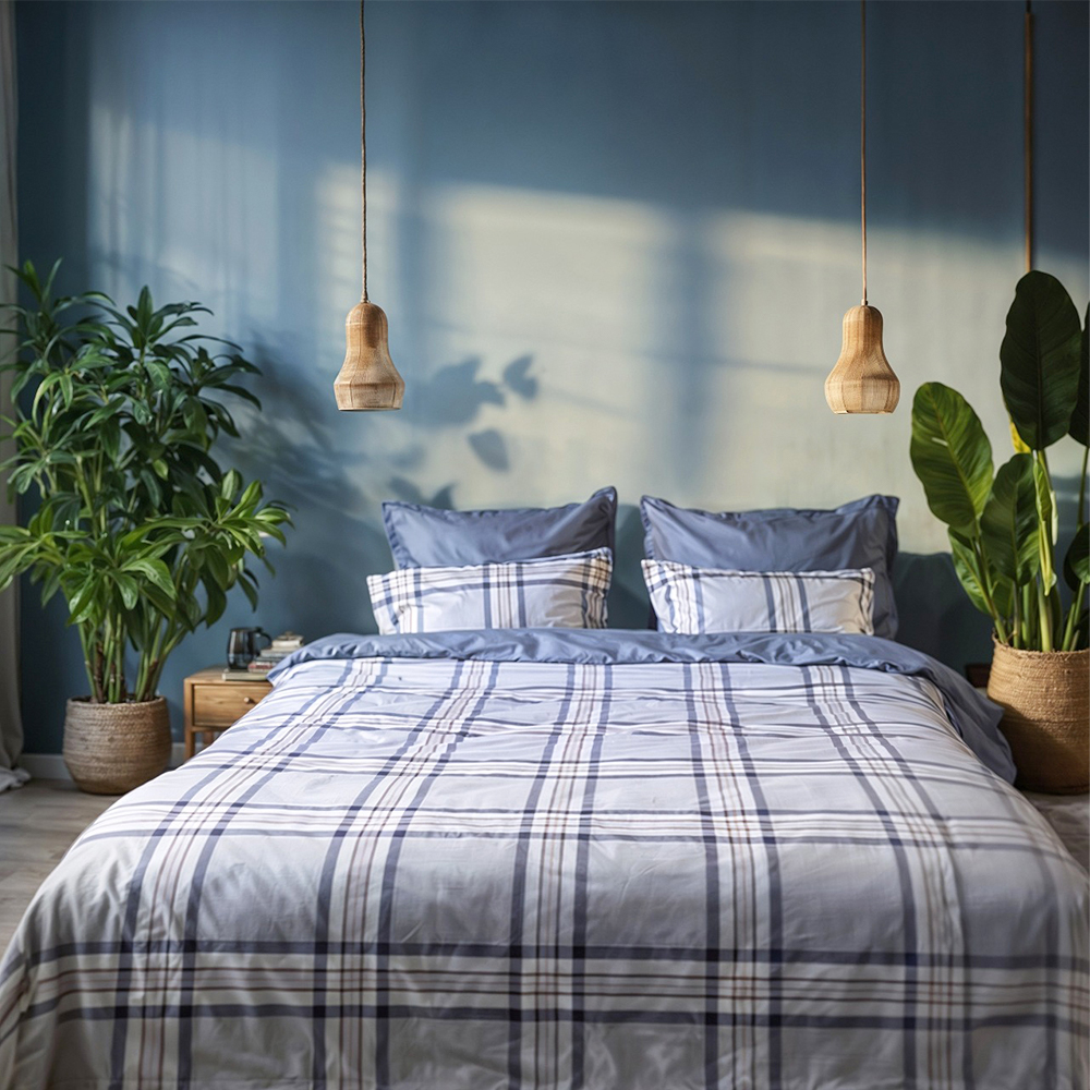 

Комплект постельного белья BELLEHOME "Тартан", 1,5 спальный, 100% хлопок