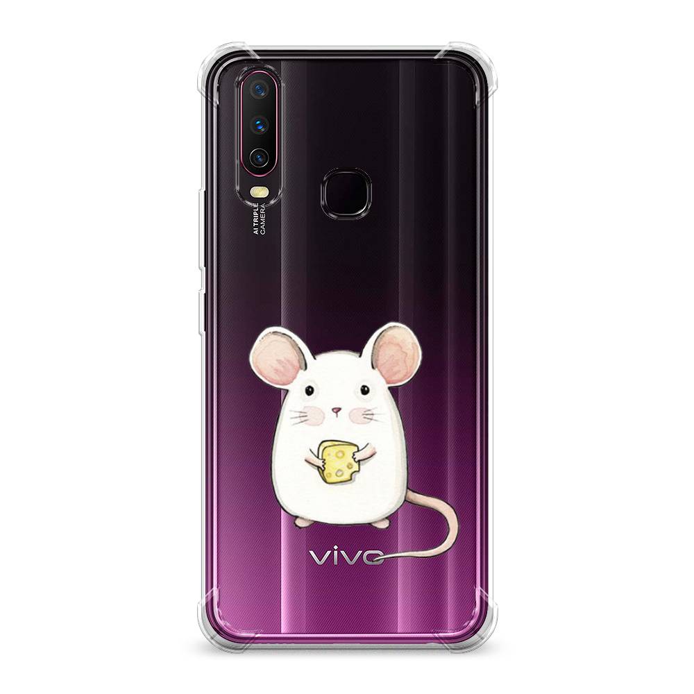 фото Противоударный силиконовый чехол "мышка" на vivo y17 awog